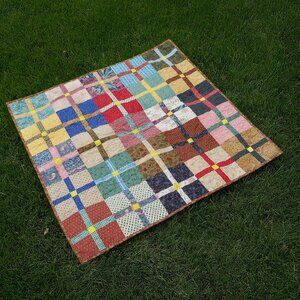 Handmade Scrappy Baby Quilt or Lap/Wheelchair Quilt, One of a Kind